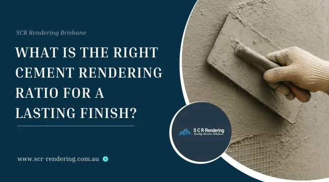 What Is the Right Cement Rendering Ratio for a Lasting Finish?