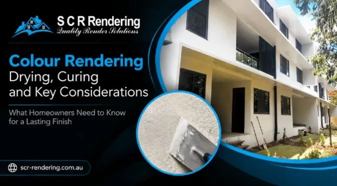 Know about colour rendering, drying, and curing processes to achieve a durable, high-quality exterior wall finish for homes.